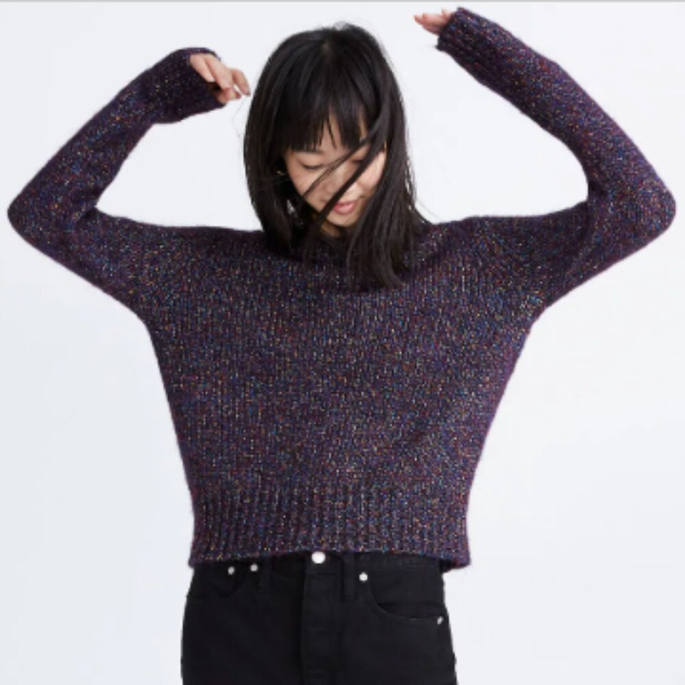 Madewell Shimmer Pullover Sweater (Size S)